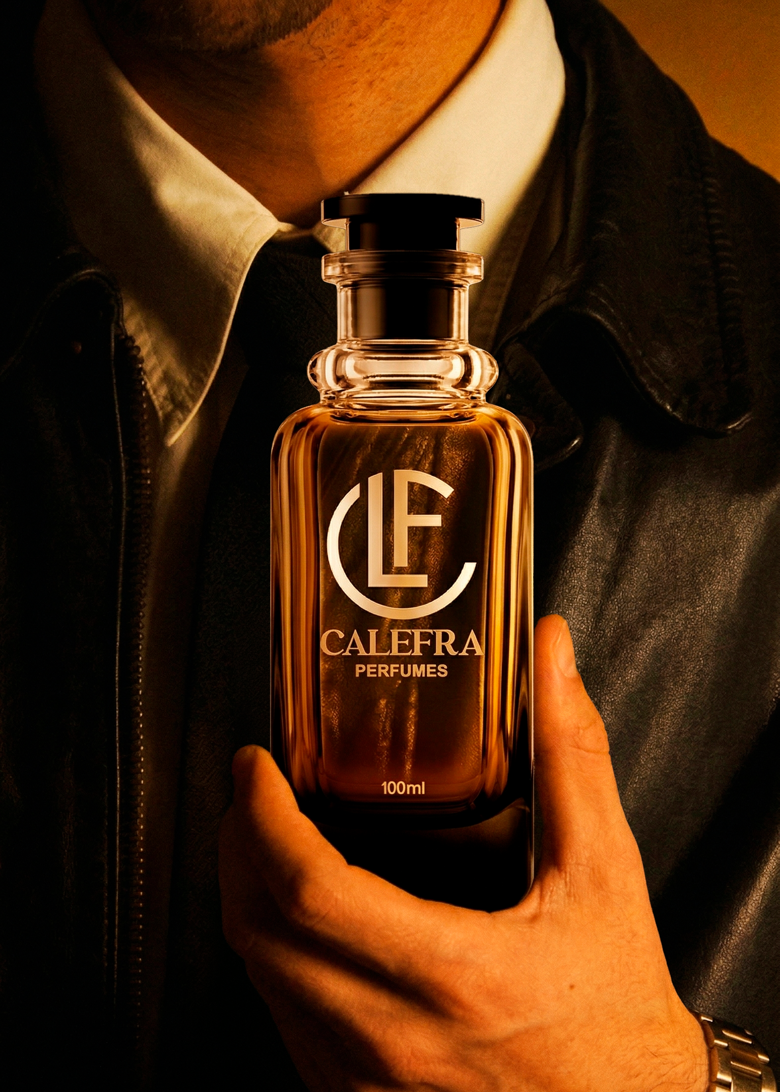 Representación de un perfume para caballero
